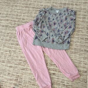 Splendid Girls Sweatsuit 2 Piece Set - size 4